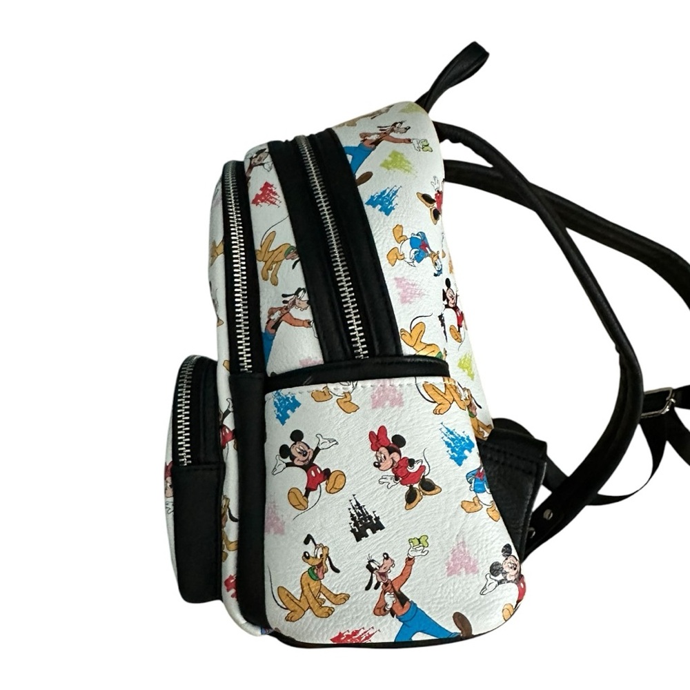 Loungefly Disney Character Print Backpack - White and Multicolor - Picture 7 of 16